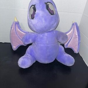 Neopets Purple Shoyru 12" Interactive Talking Plush 2003 Thinkway Toy RARE Works